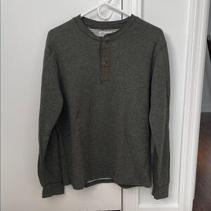 J. Crew Olive Green Henley